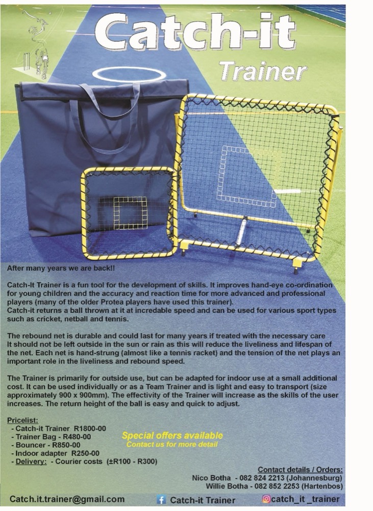 The Catch-It Trainer information flyer