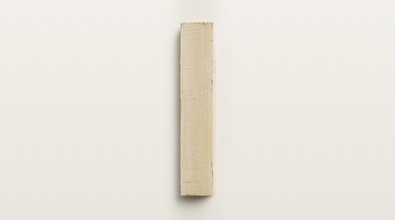 A rough poplar plank beside the shaped stages of a KiTi-Bat